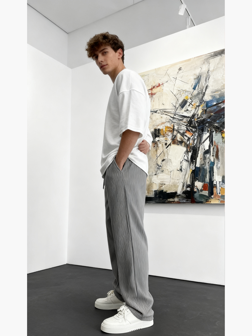 The "Rib-Tube" Baggy Trouser | Heavyweight Textured Knit