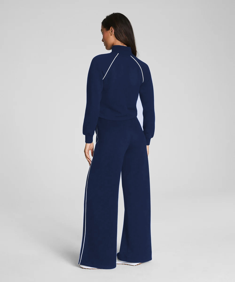 Everyday Pique Half-Zip Jumpsuit