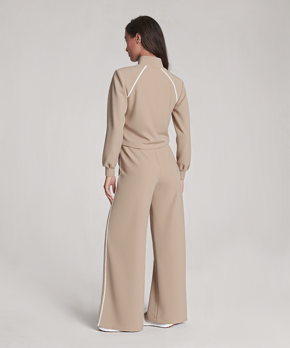 Everyday Pique Half-Zip Jumpsuit